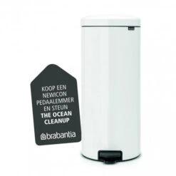 Brabantia NewIcon Pedaalemmer 30 Liter Met Metalen Binnenemmer - White -Brabantia 1429357 537259b4