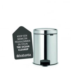 Brabantia NewIcon Pedaalemmer 5 L - Brilliant Steel -Brabantia 1429365 971fb28b