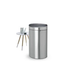 Brabantia Touch Bin Afvalemmer 40 Liter Met Kunststof Binnenemmer - Matt Steel -Brabantia 1431395 56d94477