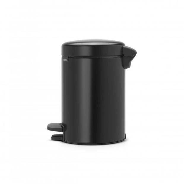 Brabantia NewIcon Pedaalemmer 3 Liter Met Kunststof Binnenemmer - Matt Black 4 Brabantia NewIcon Pedaalemmer 3 Liter Met Kunststof Binnenemmer - Matt Black - Afbeelding 2