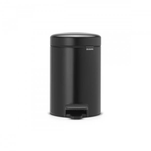 Brabantia NewIcon Pedaalemmer 3 Liter Met Kunststof Binnenemmer - Matt Black 3 Brabantia NewIcon Pedaalemmer 3 Liter Met Kunststof Binnenemmer - Matt Black