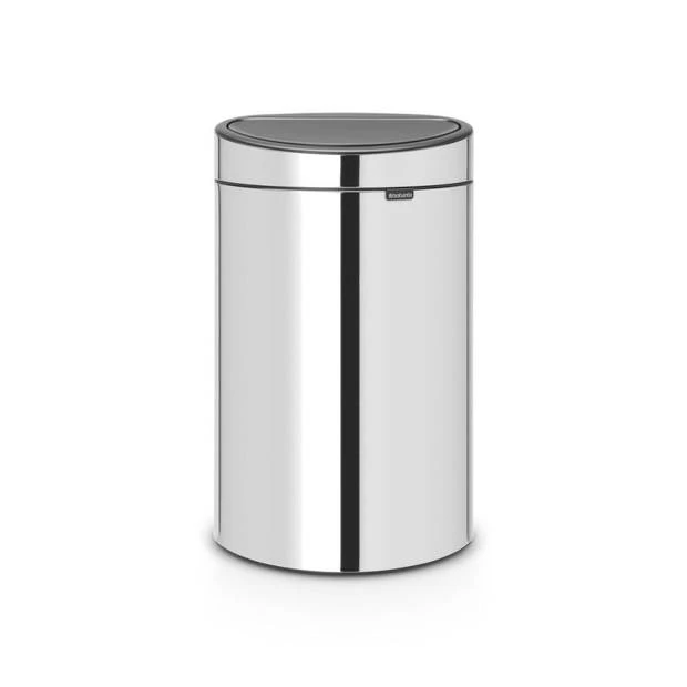 Brabantia Touch Bin Afvalemmer 40 Liter Met Kunststof Binnenemmer - Brilliant Steel 3 Brabantia Touch Bin Afvalemmer 40 Liter Met Kunststof Binnenemmer - Brilliant Steel