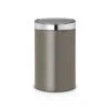 Brabantia Touch Bin Afvalemmer 40 Liter Met Kunststof Binnenemmer - Platinum / Matt Steel 1 Brabantia Touch Bin Afvalemmer 40 Liter Met Kunststof Binnenemmer - Platinum / Matt Steel -Brabantia 1433422