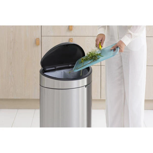 Brabantia Touch Bin Afvalemmer 40 Liter Met Kunststof Binnenemmer - Matt Steel Fingerprint Proof 10 Brabantia Touch Bin Afvalemmer 40 Liter Met Kunststof Binnenemmer - Matt Steel Fingerprint Proof - Afbeelding 8