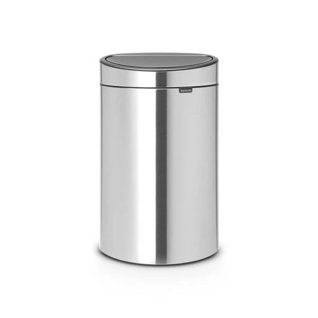 Brabantia Touch Bin Afvalemmer 40 Liter Met Kunststof Binnenemmer - Matt Steel Fingerprint Proof 3 Brabantia Touch Bin Afvalemmer 40 Liter Met Kunststof Binnenemmer - Matt Steel Fingerprint Proof
