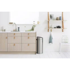 Brabantia Touch Bin Afvalemmer 10 + 23 Liter Met 2 Kunststof Binnenemmers - Matt Steel -Brabantia 1433426 6b6a24fa