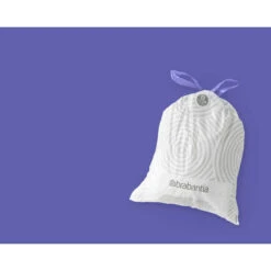 Brabantia PerfectFit Afvalzak Met Trekbandsluiting Code D, 15-20 Liter, 20 Stuks/rol - White -Brabantia 1444582 f649e305