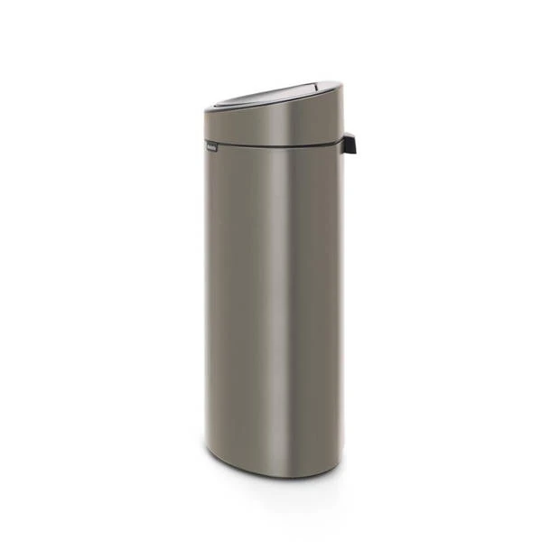 Brabantia Touch Bin Afvalemmer 40 Liter Met Kunststof Binnenemmer - Platinum 5 Brabantia Touch Bin Afvalemmer 40 Liter Met Kunststof Binnenemmer - Platinum - Afbeelding 3