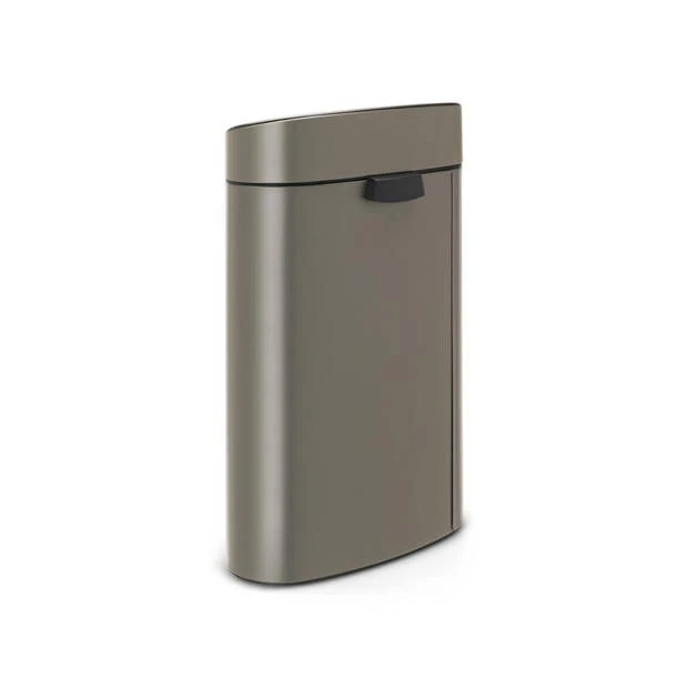 Brabantia Touch Bin Afvalemmer 40 Liter Met Kunststof Binnenemmer - Platinum 4 Brabantia Touch Bin Afvalemmer 40 Liter Met Kunststof Binnenemmer - Platinum - Afbeelding 2