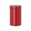 Brabantia Touch Bin Afvalemmer 40 Liter Met Kunststof Binnenemmer - Passion Red