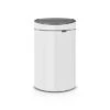 Brabantia Touch Bin Afvalemmer 40 Liter Met Kunststof Binnenemmer - White -Brabantia 1466113