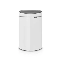 Brabantia Touch Bin Afvalemmer 40 Liter Met Kunststof Binnenemmer - White