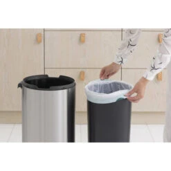 Brabantia Touch Bin Afvalemmer 30 Liter Met Kunststof Binnenemmer - Matt Steel -Brabantia 1475899 720729fb