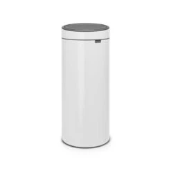 Brabantia Touch Bin Afvalemmer 30 Liter Met Kunststof Binnenemmer - White