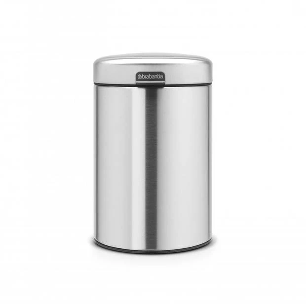 Brabantia NewIcon Wandafvalemmer 3 Liter Met Kunststof Binnenemmer - Matt Steel 3 Brabantia NewIcon Wandafvalemmer 3 Liter Met Kunststof Binnenemmer - Matt Steel
