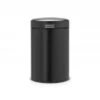 Brabantia NewIcon Wandafvalemmer 3 Liter Met Kunststof Binnenemmer - Matt Black 2 Brabantia NewIcon Wandafvalemmer 3 Liter Met Kunststof Binnenemmer - Matt Black -Brabantia 1511205