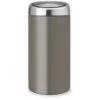 Brabantia Touch Bin Afvalemmer 2 X 20 Liter Met 2 Kunststof Binnenemmers - Platinum / Matt Steel Fingerprint Proof -Brabantia 1540116