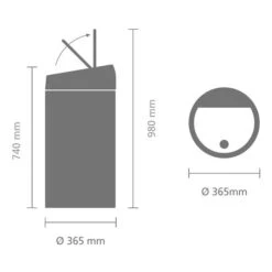 Brabantia Touch Bin Afvalemmer 2 X 20 Liter Met 2 Kunststof Binnenemmers - Platinum / Matt Steel Fingerprint Proof 11 Brabantia Touch Bin Afvalemmer 2 X 20 Liter Met 2 Kunststof Binnenemmers - Platinum / Matt Steel Fingerprint Proof -Brabantia 1540116 c85641ce