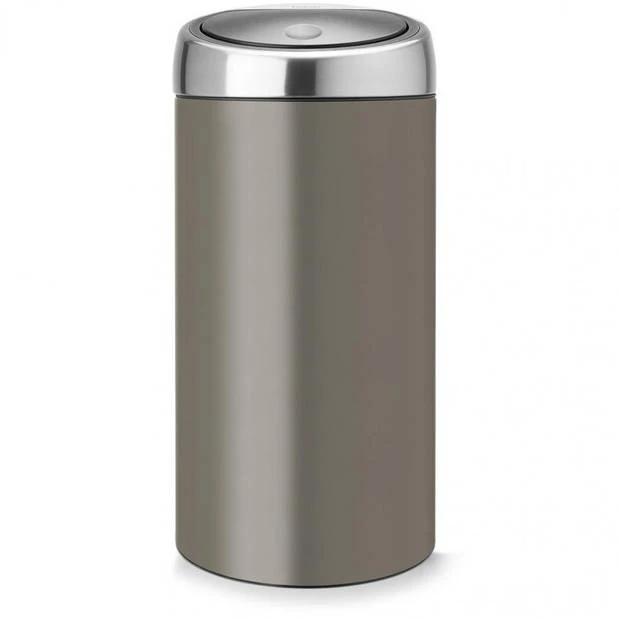 Brabantia Touch Bin Afvalemmer 2 X 20 Liter Met 2 Kunststof Binnenemmers - Platinum / Matt Steel Fingerprint Proof 3 Brabantia Touch Bin Afvalemmer 2 X 20 Liter Met 2 Kunststof Binnenemmers - Platinum / Matt Steel Fingerprint Proof