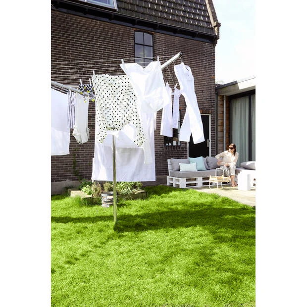 Brabantia Topspinner Droogmolen - 40 M - Met Metalen Grondanker 12 Brabantia Topspinner Droogmolen - 40 M - Met Metalen Grondanker - Afbeelding 10