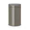 Brabantia Touch Bin Afvalemmer 10 + 23 Liter Met 2 Kunststof Binnenemmers - Platinum -Brabantia 1571715