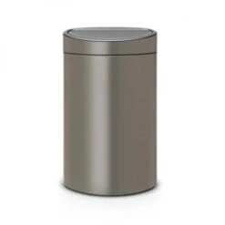 Brabantia Touch Bin Afvalemmer 10 + 23 Liter Met 2 Kunststof Binnenemmers - Platinum