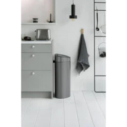 Brabantia Touch Bin Afvalemmer 10 + 23 Liter Met 2 Kunststof Binnenemmers - Platinum -Brabantia 1571715 320f554c