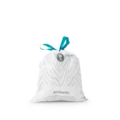 Brabantia PerfectFit Afvalzak Met Trekbandsluiting Code W, 5 Liter, 20 Stuks/rol - White -Brabantia 1577329 71f02c04