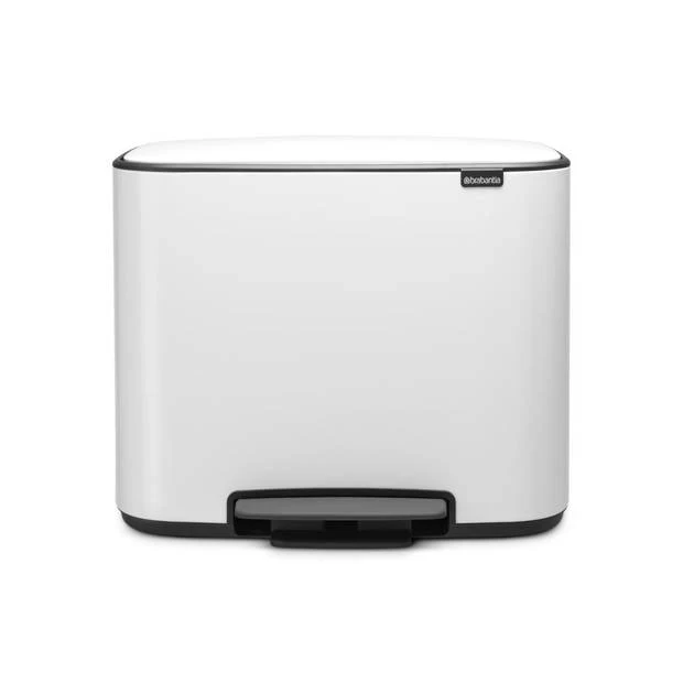 Brabantia Bo Pedaalemmer 11 + 23 Liter Met 2 Kunststof Binnenemmers - White 3 Brabantia Bo Pedaalemmer 11 + 23 Liter Met 2 Kunststof Binnenemmers - White