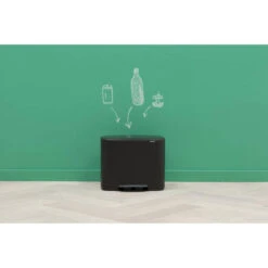 Brabantia Bo Pedaalemmer 11 + 23 Liter Met 2 Kunststof Binnenemmers - Matt Black -Brabantia 1773237 0a2ed7dc