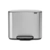 Brabantia Bo Pedaalemmer 11 + 23 Liter Met 2 Kunststof Binnenemmers - Matt Steel Fingerprint Proof -Brabantia 1773238