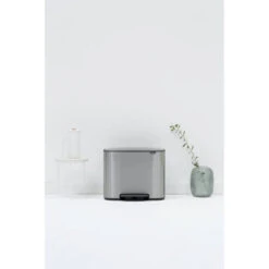 Brabantia Bo Pedaalemmer 11 + 23 Liter Met 2 Kunststof Binnenemmers - Matt Steel Fingerprint Proof 21 Brabantia Bo Pedaalemmer 11 + 23 Liter Met 2 Kunststof Binnenemmers - Matt Steel Fingerprint Proof -Brabantia 1773238 15e77f49