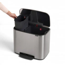 Brabantia Bo Pedaalemmer 11 + 23 Liter Met 2 Kunststof Binnenemmers - Matt Steel Fingerprint Proof 16 Brabantia Bo Pedaalemmer 11 + 23 Liter Met 2 Kunststof Binnenemmers - Matt Steel Fingerprint Proof -Brabantia 1773238 3588c0e2