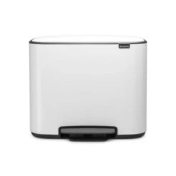 Brabantia Bo Pedaalemmer 3 X 11 Liter Met 3 Kunststof Binnenemmers - White