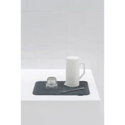 Brabantia Sink Side Afdruipmat Siliconen 44 X 32 Cm - Dark Grey -Brabantia 1773249 f6de5616
