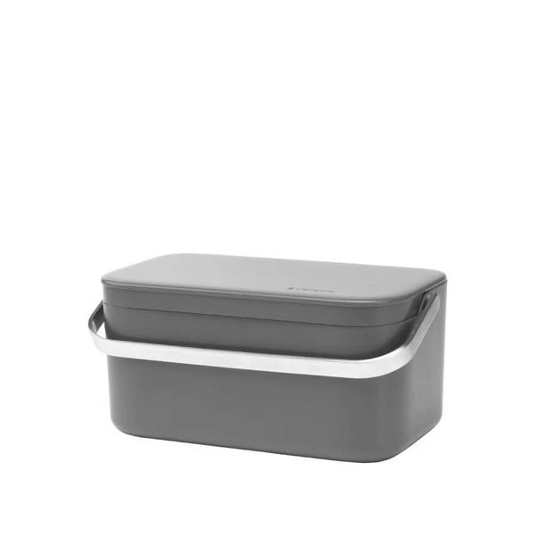 Brabantia Sink Side Aanrecht Afvalbakje 1,8 Liter - Dark Grey 4 Brabantia Sink Side Aanrecht Afvalbakje 1,8 Liter - Dark Grey - Afbeelding 2