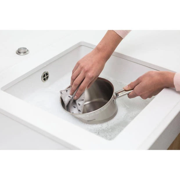 Brabantia Sink Side Schoonmaakdoekjes Microvezel 30 X 30 Cm, Set Van 2 - Light Grey 7 Brabantia Sink Side Schoonmaakdoekjes Microvezel 30 X 30 Cm, Set Van 2 - Light Grey - Afbeelding 5