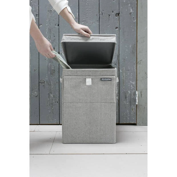 Brabantia Wasbox - Stapelbaar - 35 Liter - Grey 5 Brabantia Wasbox - Stapelbaar - 35 Liter - Grey - Afbeelding 3