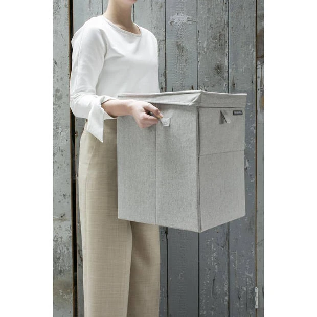 Brabantia Wasbox - Stapelbaar - 35 Liter - Grey 4 Brabantia Wasbox - Stapelbaar - 35 Liter - Grey - Afbeelding 2