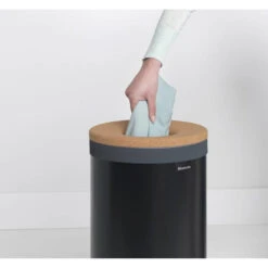 Brabantia Wasbox - Met Kurken Deksel - 35 Liter - Matt Black -Brabantia 1944615 2922389b