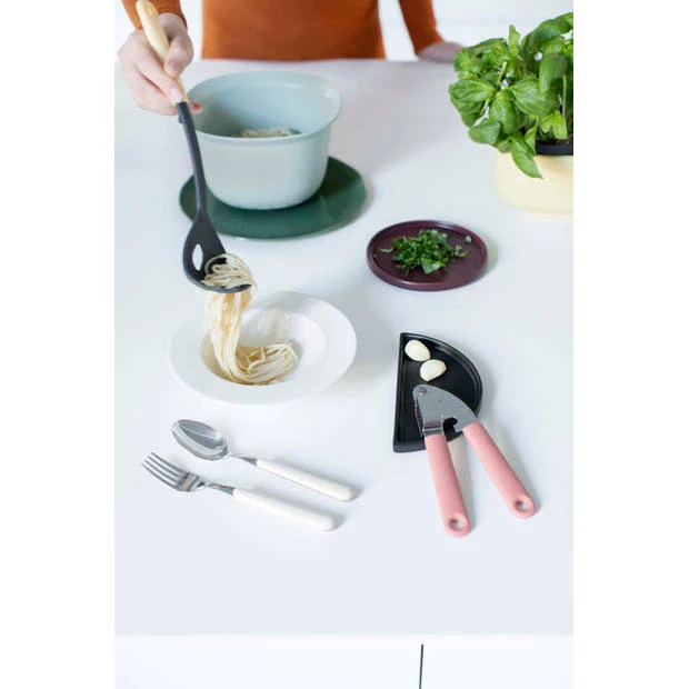 Brabantia Tasty+ Spaghettilepel Plus Spaghettimaatje - Vanilla Yellow 12 Brabantia Tasty+ Spaghettilepel Plus Spaghettimaatje - Vanilla Yellow - Afbeelding 10