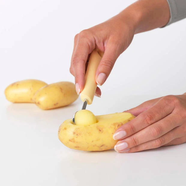 Brabantia Tasty+ Meloenschep - Vanilla Yellow 4 Brabantia Tasty+ Meloenschep - Vanilla Yellow - Afbeelding 2