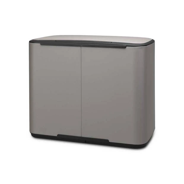 Brabantia Bo Pedaalemmer 3 X 11 Liter Met 3 Kunststof Binnenemmers - Mineral Concrete Grey 6 Brabantia Bo Pedaalemmer 3 X 11 Liter Met 3 Kunststof Binnenemmers - Mineral Concrete Grey - Afbeelding 4