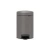 Brabantia NewIcon Pedaalemmer 3 Liter Met Kunststof Binnenemmer - Mineral Concrete Grey 1 Brabantia NewIcon Pedaalemmer 3 Liter Met Kunststof Binnenemmer - Mineral Concrete Grey -Brabantia 2119668 6572394c