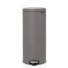 Brabantia NewIcon Pedaalemmer 30 Liter Met Kunststof Binnenemmer - Mineral Concrete Grey