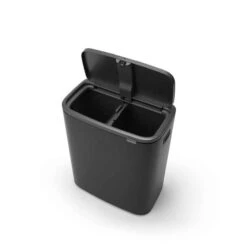 Brabantia Bo Touch Bin Afvalemmer 2 X 30 Liter Met 2 Kunststof Binnenemmers - Matt Black -Brabantia 2119671 2dd3a47d