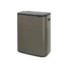 Brabantia Bo Touch Bin Afvalemmer 60 Liter Met Kunststof Binnenemmer - Platinum -Brabantia 2119672 4f0bb02d