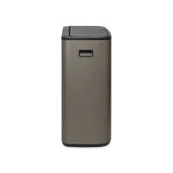 Brabantia Bo Touch Bin Afvalemmer 60 Liter Met Kunststof Binnenemmer - Platinum -Brabantia 2119672 907c566e