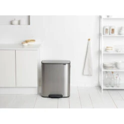 Brabantia Bo Pedaalemmer 60 Liter Met Kunststof Binnenemmer - Matt Steel Fingerprint Proof -Brabantia 2390580 f2ed6b43