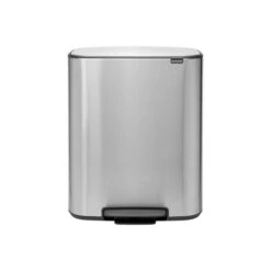 Brabantia Bo Pedaalemmer 2 X 30 Liter Met 2 Kunststof Binnenemmer - Matt Steel Fingerprint Proof